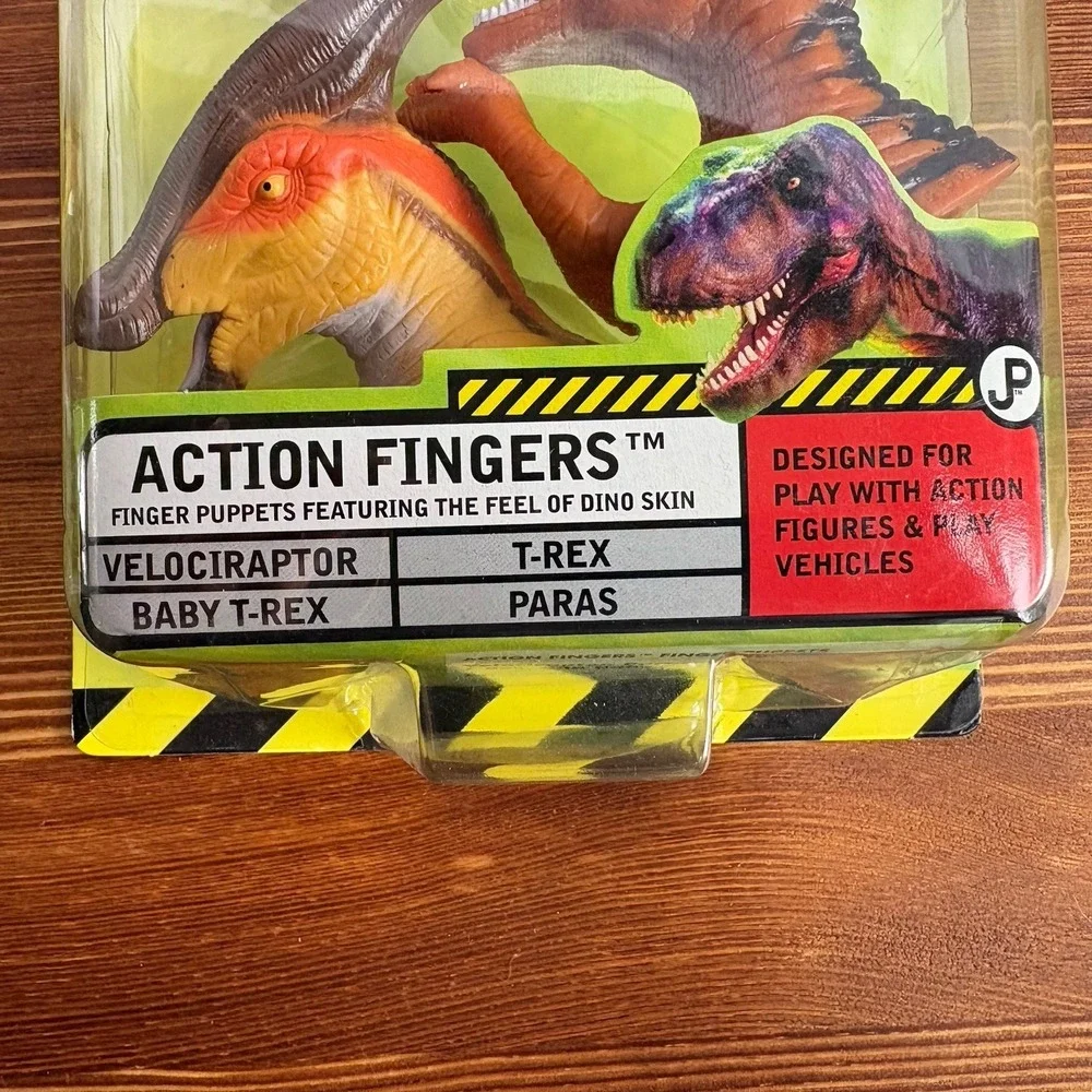 The Lost World Jurassic Park Finger Puppets‎ Action Fingers Sealed 1997